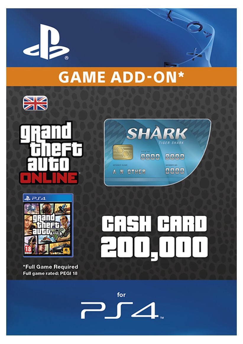 Gtav Tiger Shark Cash Card On Ps4 Simplygames
